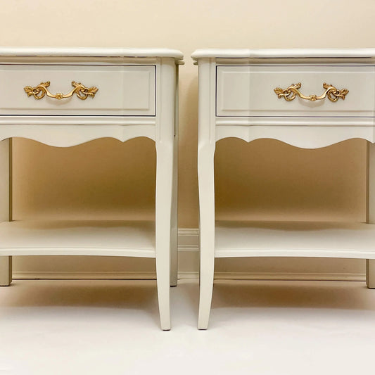 Set of Off-White French Provincial Nightstands