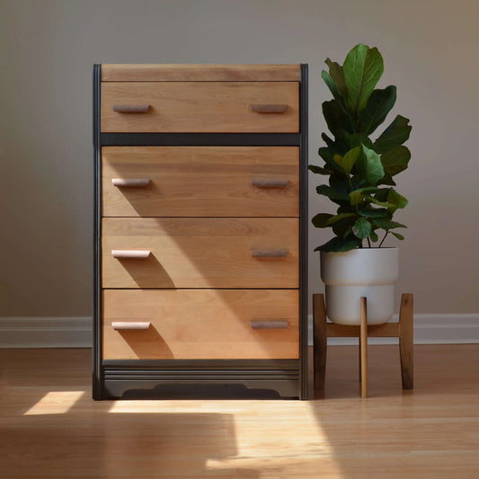 Waterfall Tall Brown Dresser