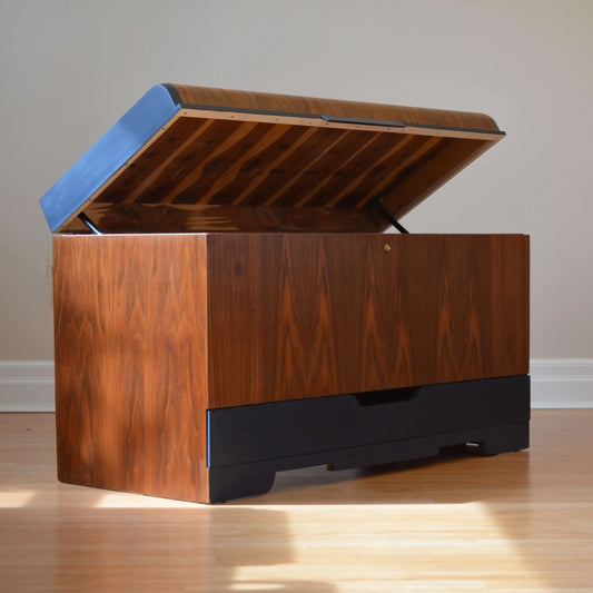 Walnut Art Deco Hope Chest